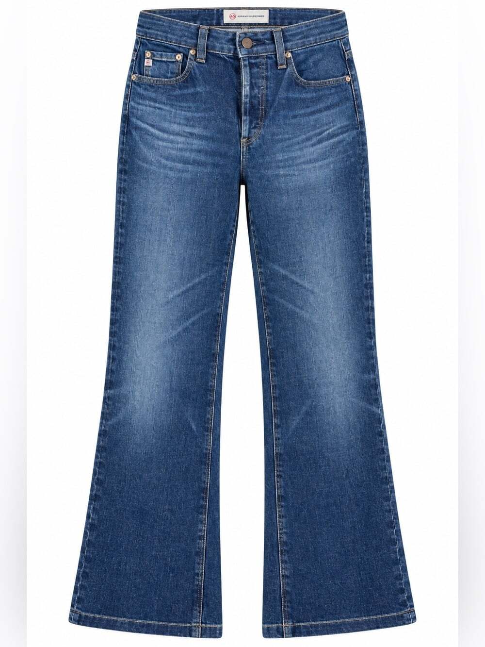 AG Adriano Goldschmied Kinsley Pop Crop Jeans Size 27 High Rise Kick Flare
